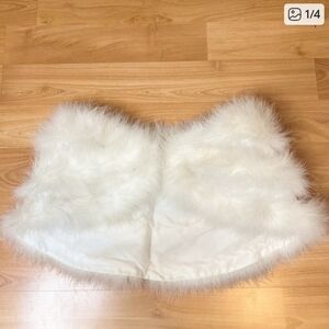 White Faux Fur Vest